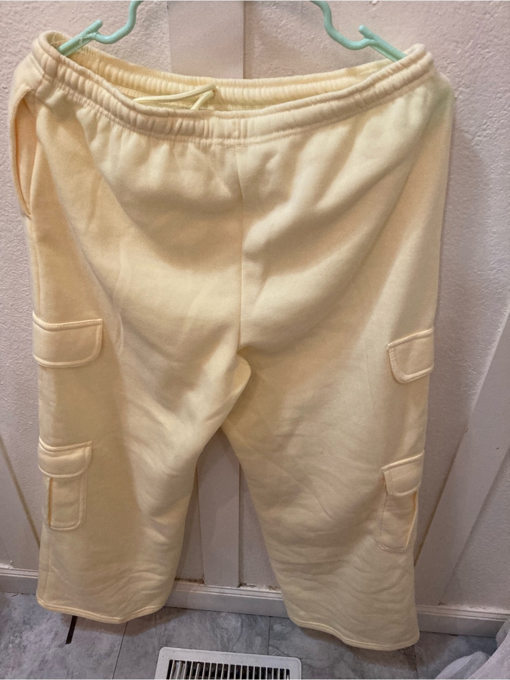 Kids Yellow Cargo Sweatpants - Soft Elastic Waist